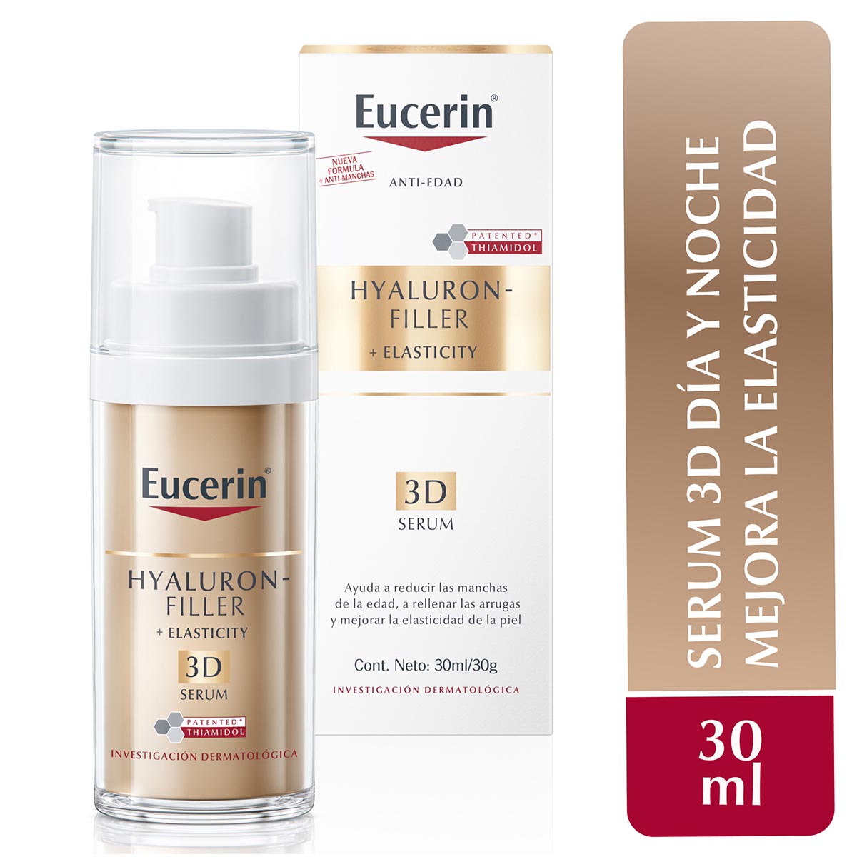 Eucerin Hyaluron Filler + Elasticity 3D Serum 30 Ml