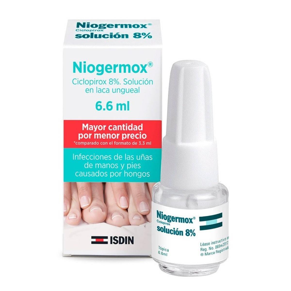Niogermox ® Solución 8% Ciclopirox 6.6Ml