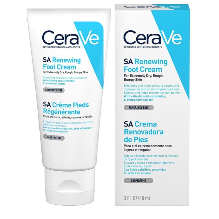 Cerave Sa Crema Renovadora De Pies 3Oz / 88Ml