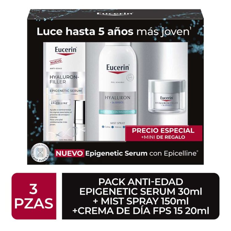 Pack Epigenetic Serum 30Ml + Mist Spray 150Ml + Crema De Dia 20Ml